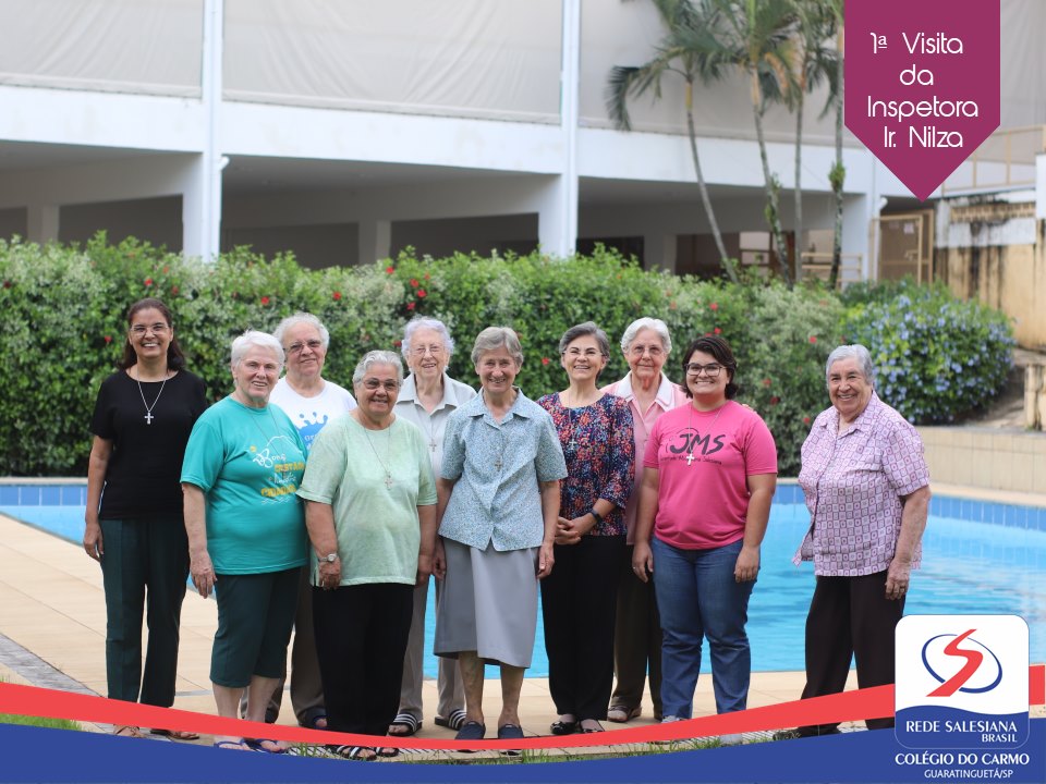 Irmã Nilza, ex-diretora do Carmo, realiza 1ª visita como Inspetora ao Colégio