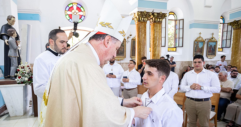 Ex-aluno do IMA avança mais um passo na sua vocação religiosa