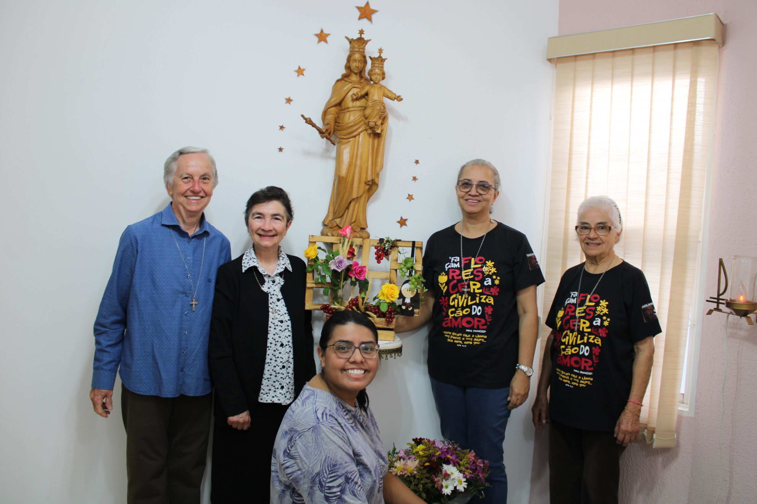 Conselheira Geral, Irmã Paola Battagliola, visita Comunidade Auxilium de Lins