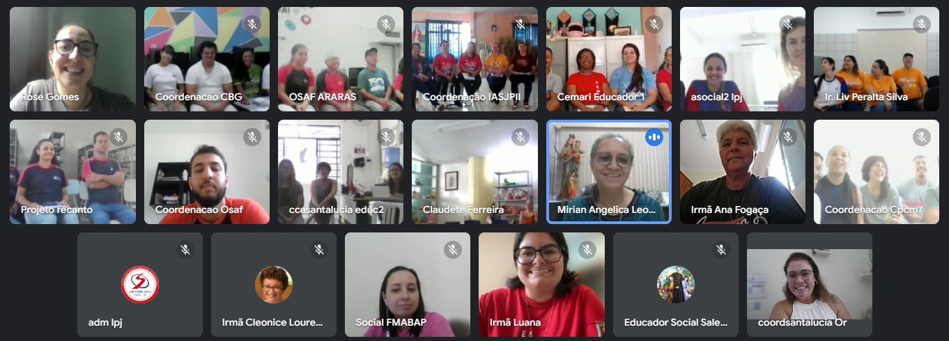 Inspetoria Nossa Senhora Aparecida reúne equipes das Obras Sociais para formação de início de ano