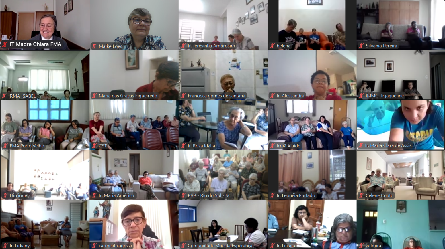 Comunidades religiosas das Filhas de Maria Auxiliadora, de todo o Brasil, participam de encontro com a Superiora Geral, Madre Chiara Cazzuola