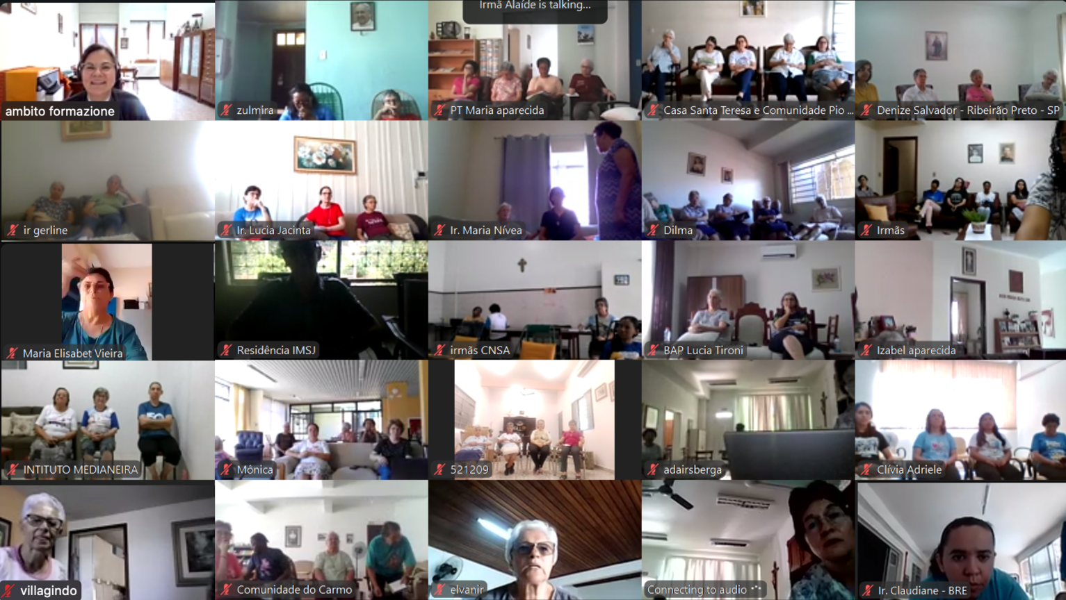 Comunidades religiosas das Filhas de Maria Auxiliadora, de todo o Brasil, participam de encontro com a Superiora Geral, Madre Chiara Cazzuola