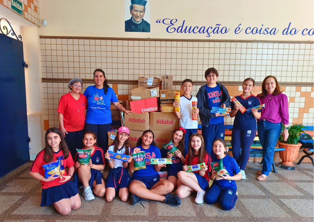 Estudantes do INSA Araras promovem gesto solidário durante o AgitaINSA