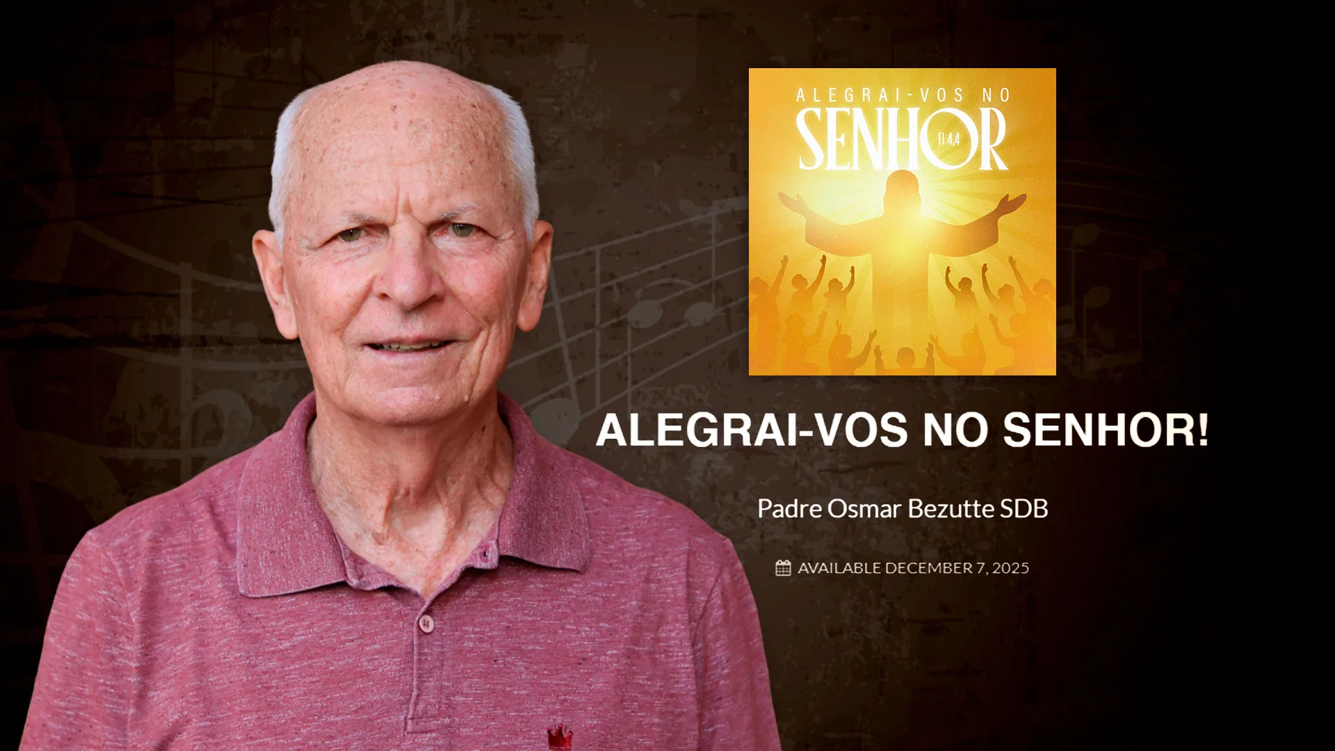 Padre Osmar Bezutte lança novo álbum “Alegrai-vos no Senhor” celebrando 50 anos de sacerdócio