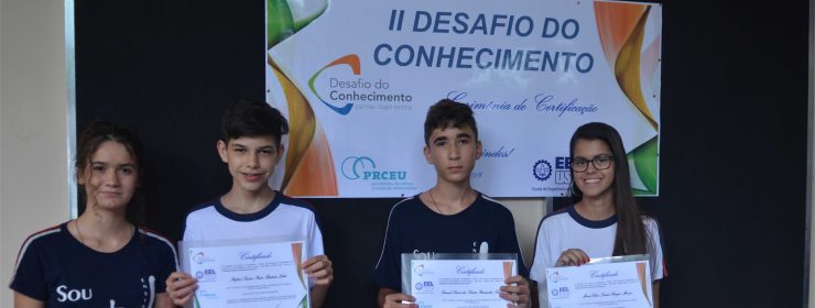 Estudantes do Colégio do Carmo são premiados em “Desafio do Conhecimento” da USP